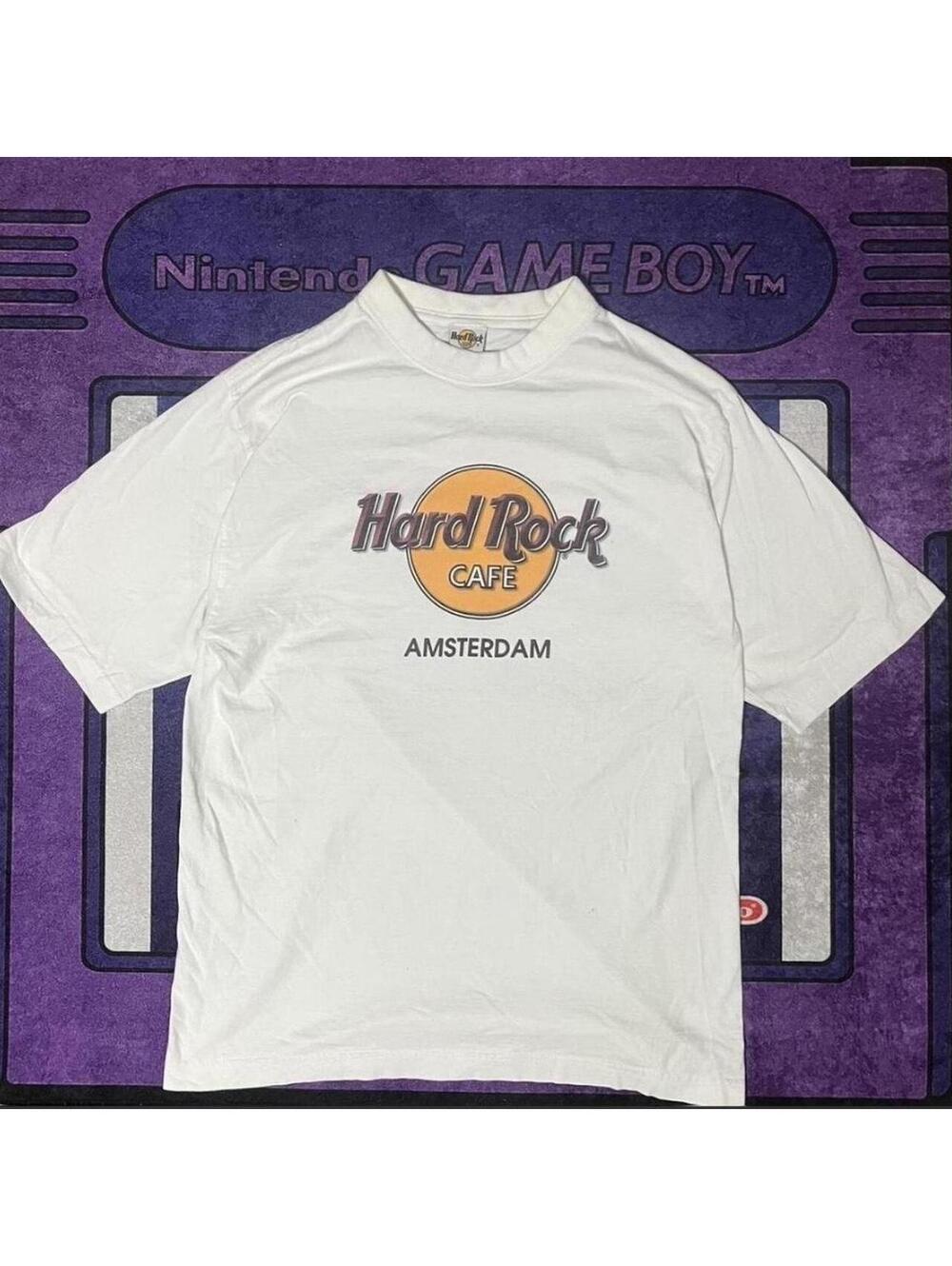 Vintage heavy cotton Large Hard Rock Cafe white t-shirt